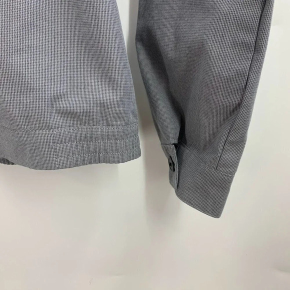 Banana Republic Men's Grey Micro Houndstooth Lightweight‎ Club Jacket Size S - Picture 5 of 11